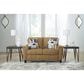 ASHLEY Erinslane Stationary Sofa and Loveseat Set in Honey, , large