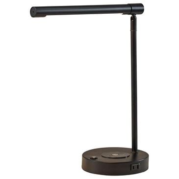 Adesso Dax LED Wireless Charging Desk Lamp in Black, , large