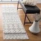 Safavieh Tulum  2" x 8" Ivory and Grey Runner, , large
