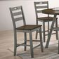Furniture of America Kermit Counter Chair in Oak/Light Gray (Set of 2), , large