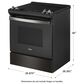 Whirlpool 4.8 Cu. Ft. Electric Range with Frozen Bake in Fingerprint Resistant Black Stainless Steel, , large