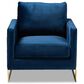 Baxton Studio Matteo Arm Chair in Royal Blue, , large