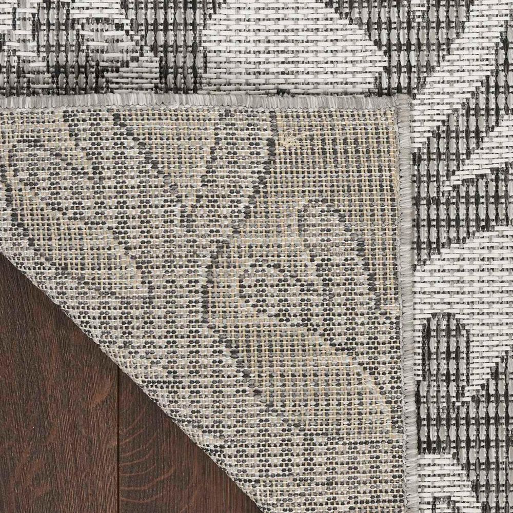 Nourison Garden Oasis Nautical Grey 3&#39; x 5&#39; Indoor/Outdoor Area Rug, , large