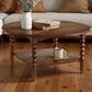 Forma & Co Turn Wood Coffee Table in Cocoa Brown, , large