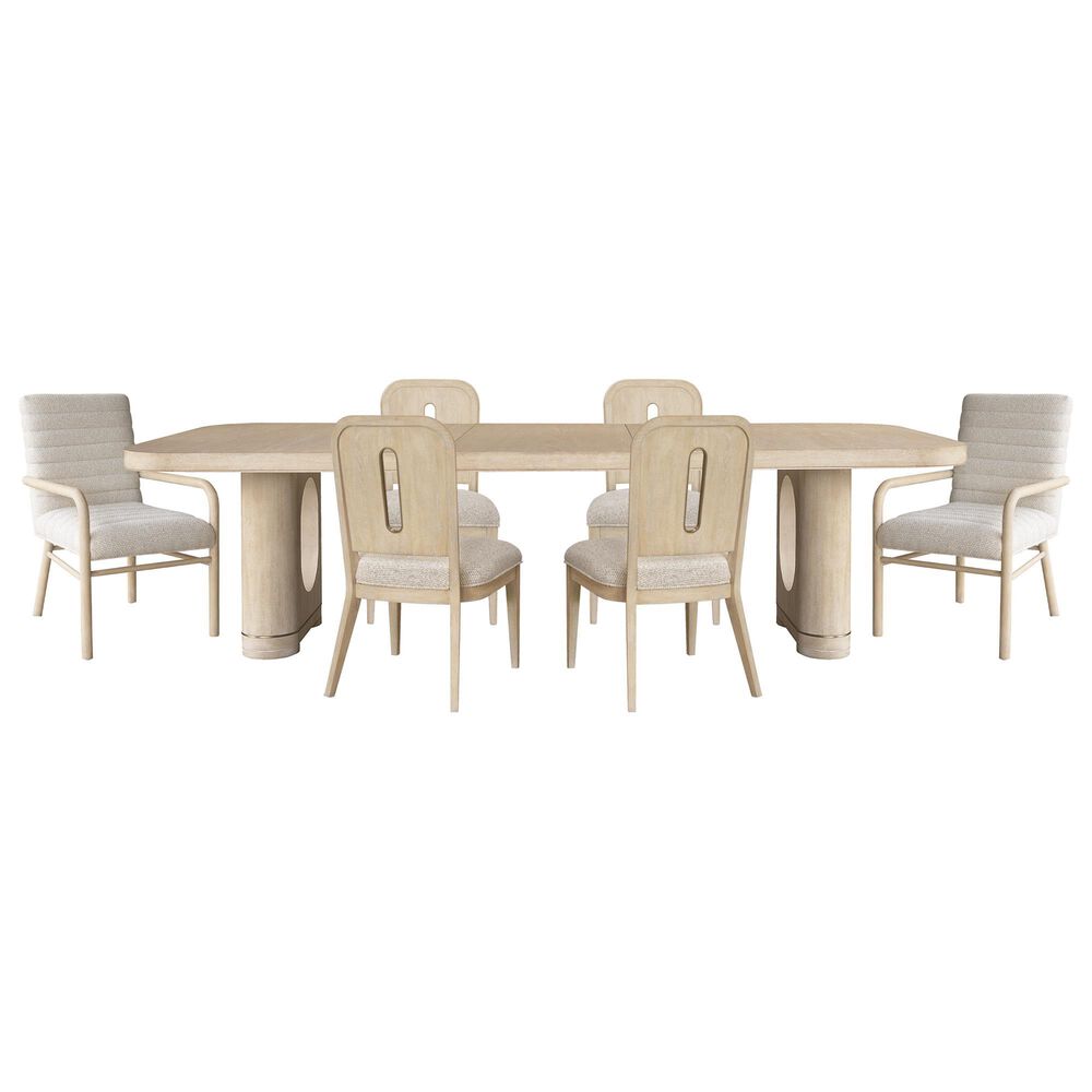 PULASKI Huntington 7-Piece Rectangular Dining Set in Beach Grass, , large