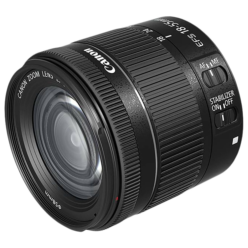 Canon EF-S 18-55mm f/4-5.6 IS STM Zoom Lens in Black, , large