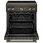 KitchenAid 30" Induction Commercial Range in Black Ore, , large