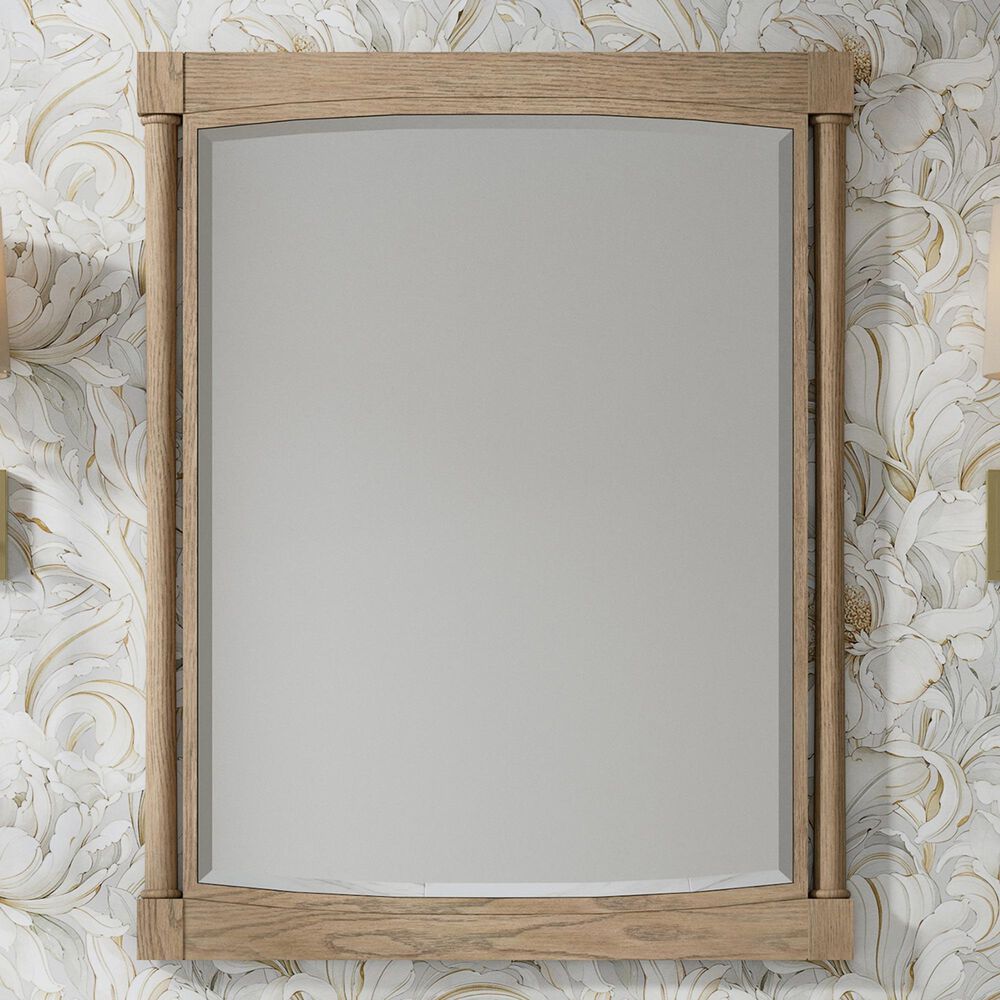 James Martin Kinnsden 30" Rectangular Mirror in Weathered Oak, , large