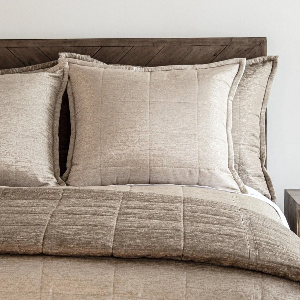 Ann Gish Stria Queen Coverlet in Bronze, , large