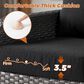 HOMLUX 7-Piece Patio Conversation Set in Black, , large