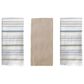 Willow & Hem Marlow Turkish Cotton Kitchen Towel in White, Blue, Tan and Green (Set of 3), , large