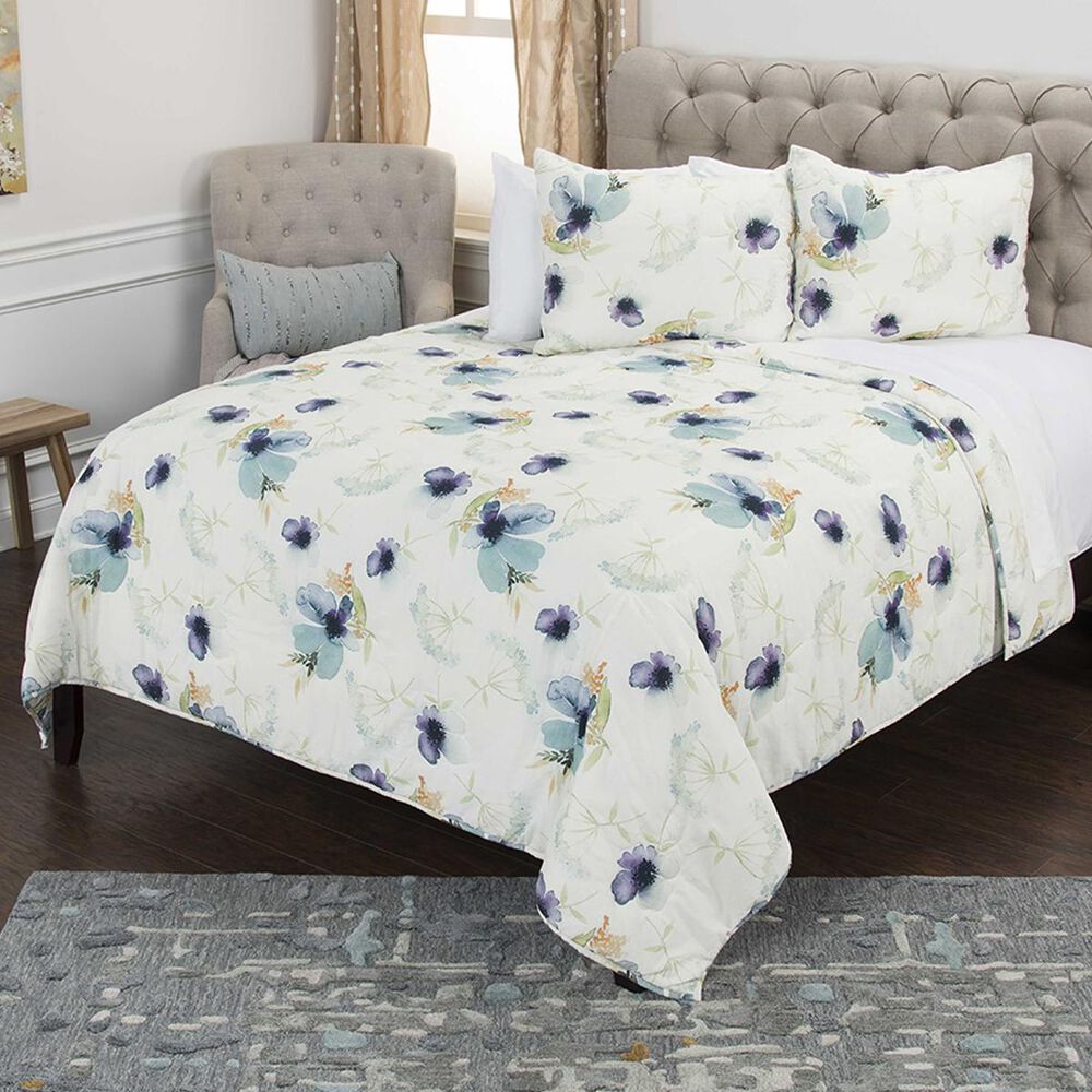 Rizzy Home Catrine 70" x 86" Quilt Set in Blue, , large