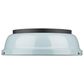 Golden Lighting Duncan 14" Flush Mount in Matte Black and Light Blue, , large