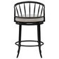 Armen Living Luther Counter Height Stool in Dark Brown, , large