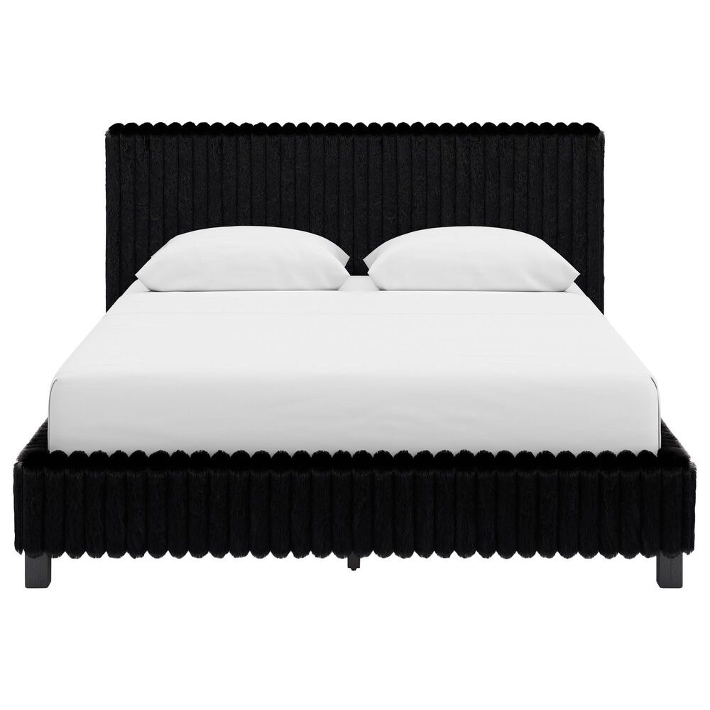 Ashley Zuraleus Queen Upholstered Platform Bed in Black, , large