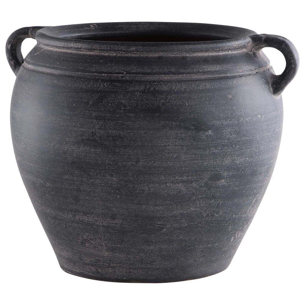 Ashley Meadie 9.5" Vase in Distressed Black, , large