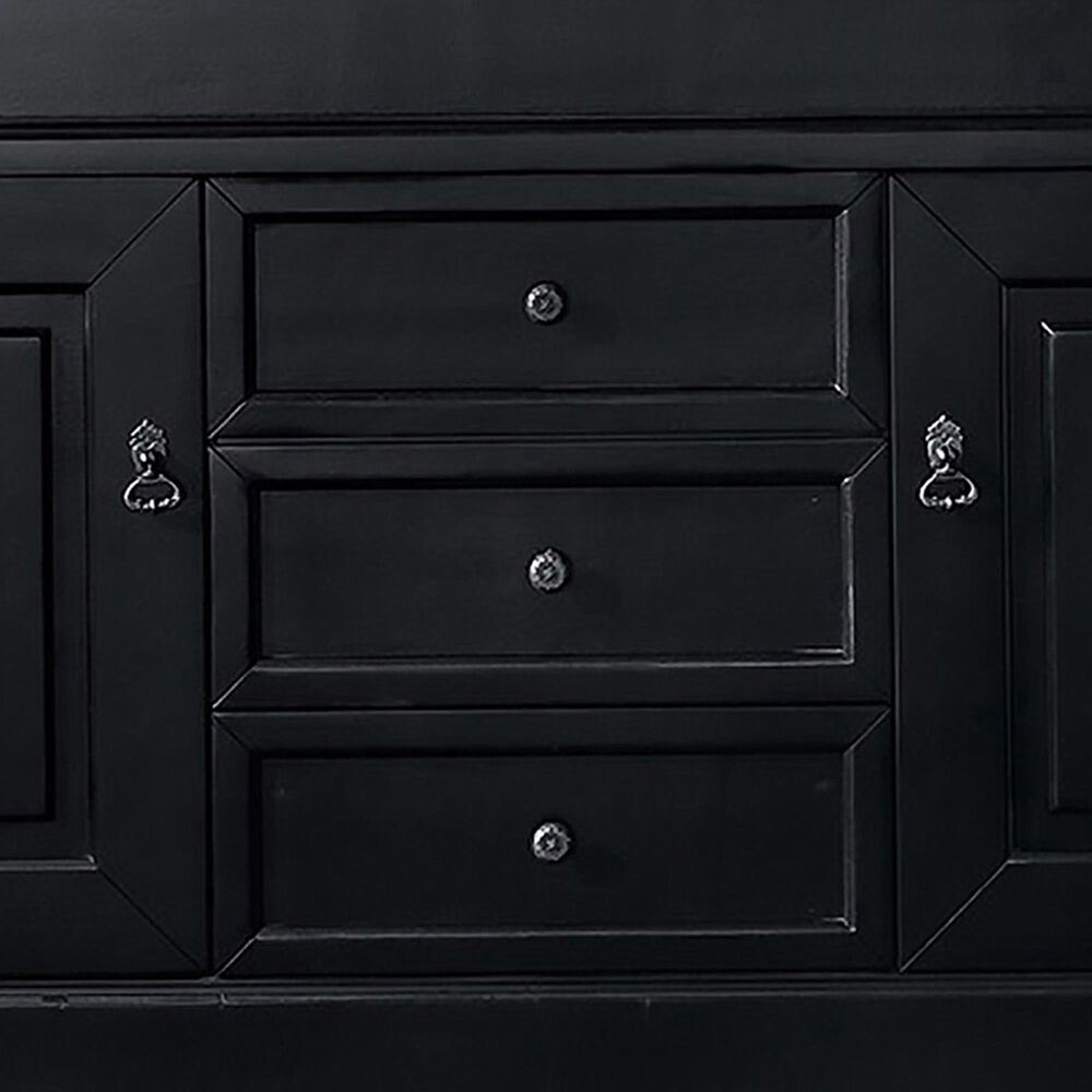 James Martin Vanities Brookfield 60&quot; Double Bathroom Vanity in Antique Black with 3 cm Eternal Marfil Quartz Top and Rectangle Sinks, , large