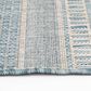 Central Oriental Melbourne Dracus 5" x 7" Vanilla and Lagoon Area Rug, , large