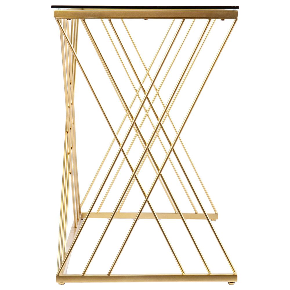 Southern Enterprises Dezby Desk in Gold, , large