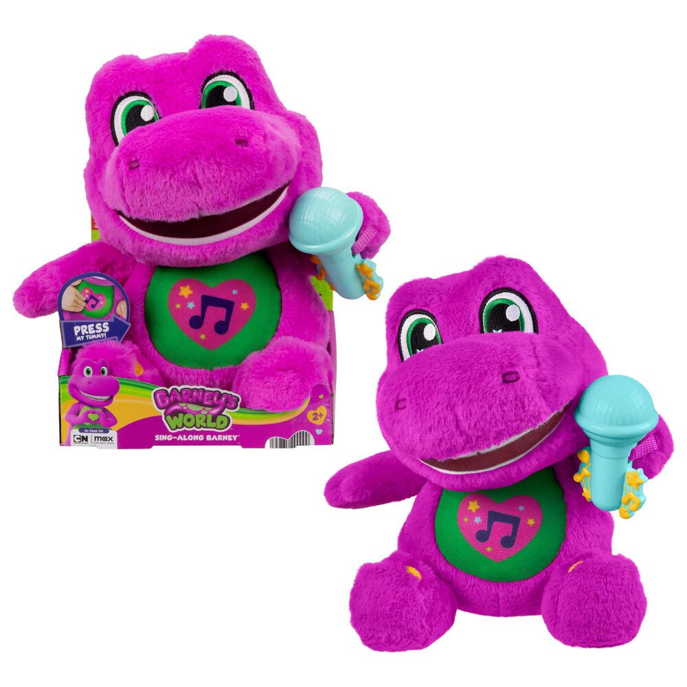 Fisher Price Barney"s World Sing Along Barney Plush in Multicolor, , large