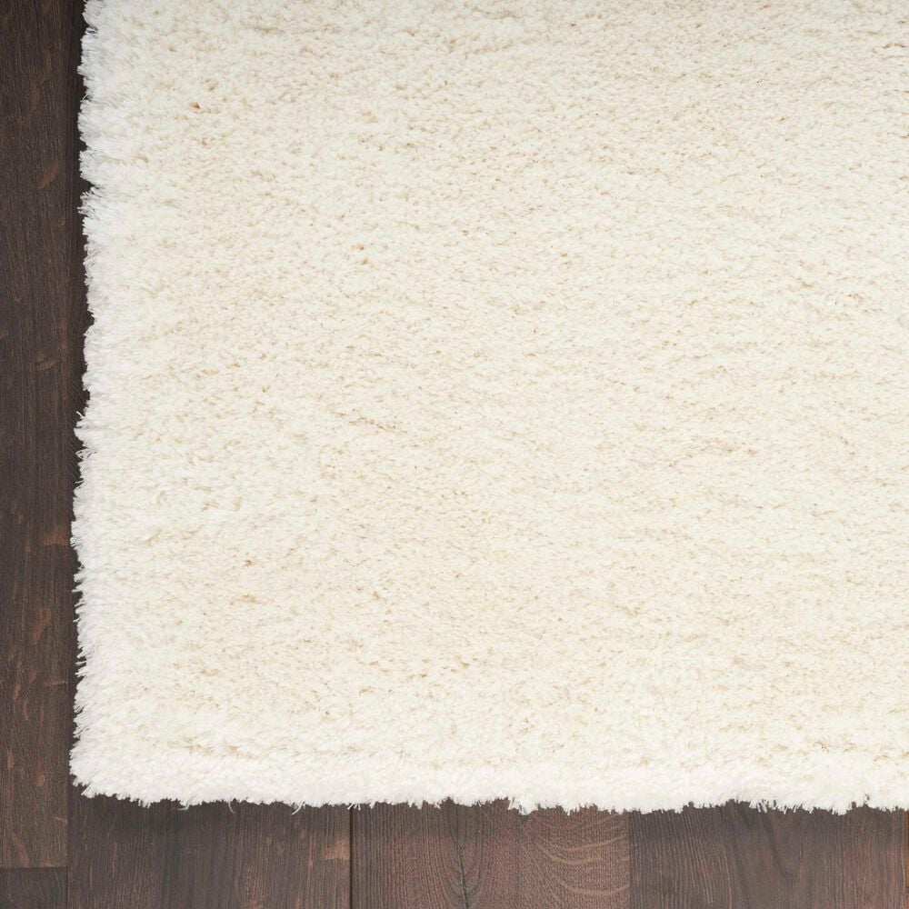 Nourison Dreamy Shag Solid 5&#39;3&quot; x 7&#39;3&quot; Ivory Area Rug, , large