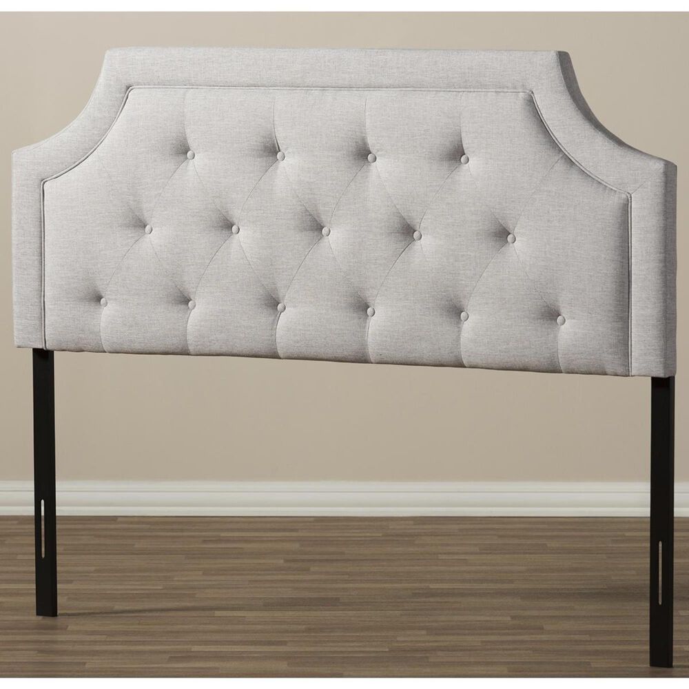 Baxton Studio Mars Queen Headboard in Greyish Beige Nebraska