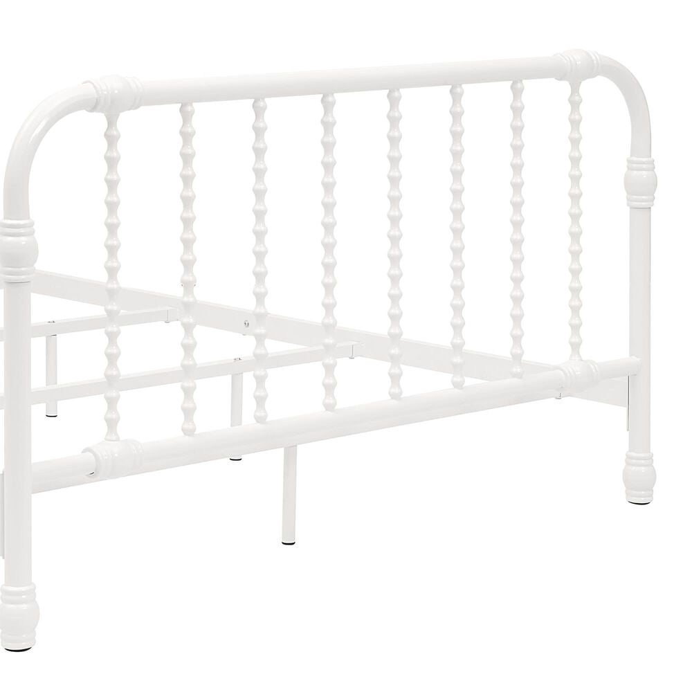 Furniture of America Wren Full Spindle Kids Bed in White, , large