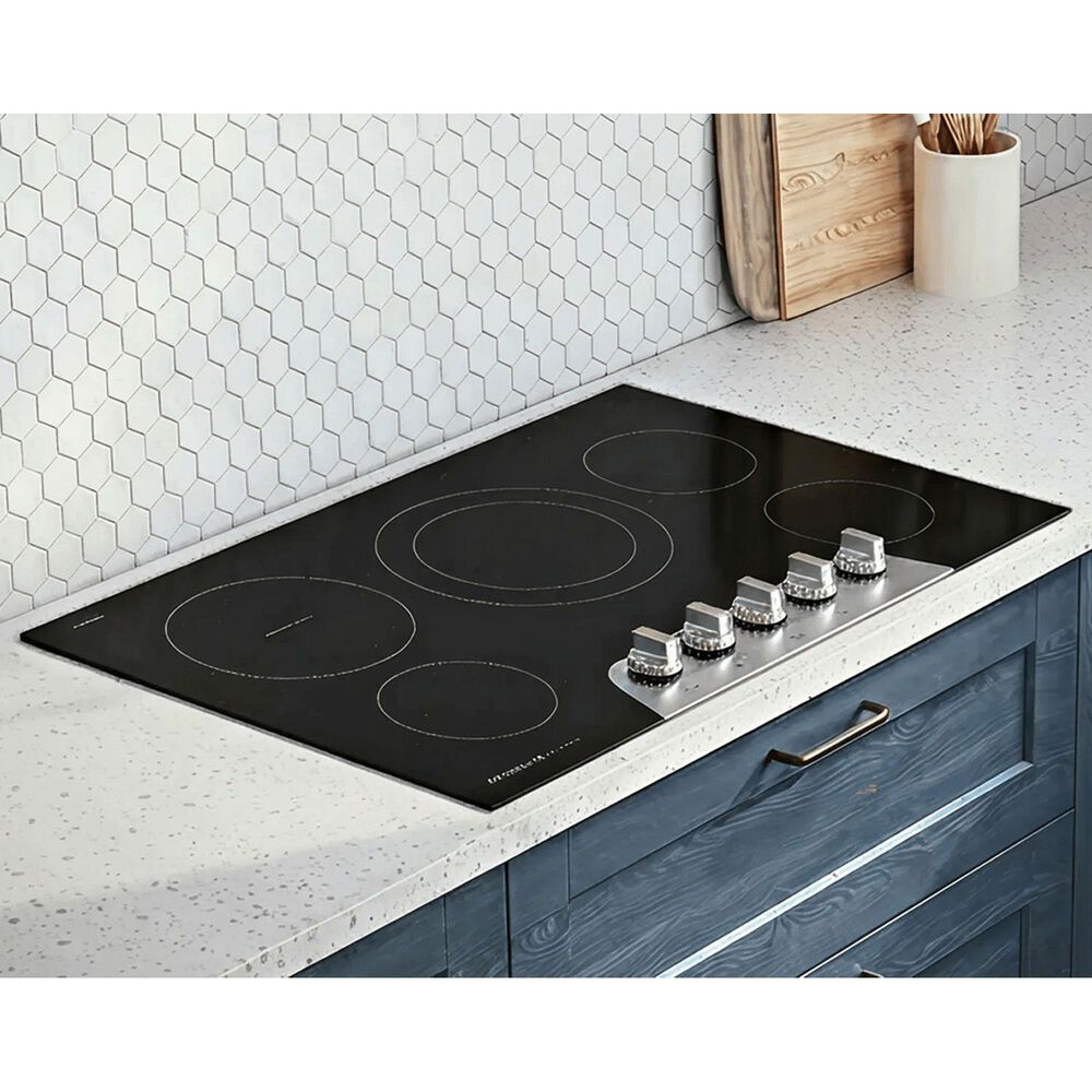 Frigidaire Gallery 36" Electric Cooktop with 5 Element in Stainless Steel and Black, , large
