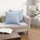 BCP Home 20" x 20" Chenille Throw Pillow in Cashmere Blue (Set of 2), , large