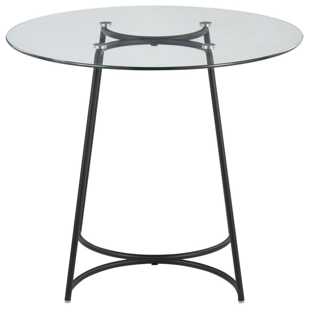 LumiSource Cece Dinette Table in Black and Clear - Table Only, , large
