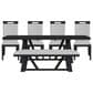 ELEMENTS Transcend 6-Piece Rectangular Dining Set in Charcoal, , large
