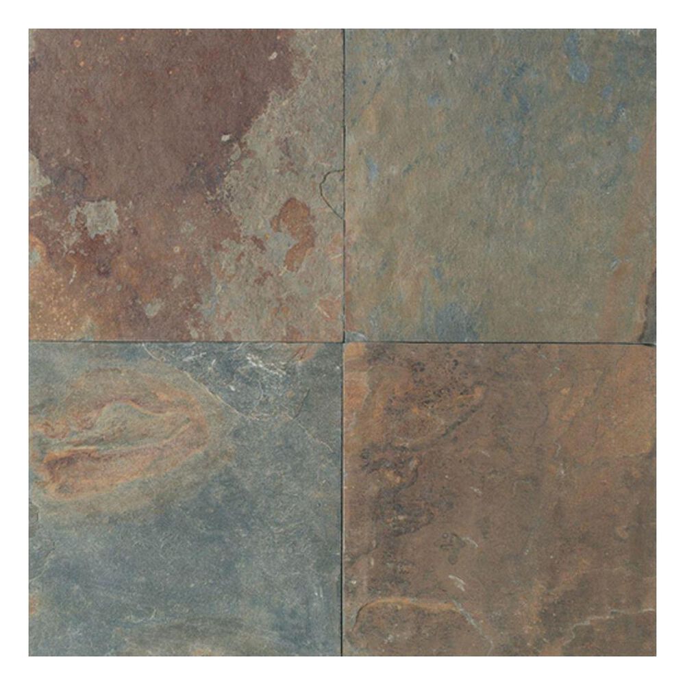 Dal-Tile Slate 12" x 12" Natural Cleft Stone Tile in Mongolian Spring, , large