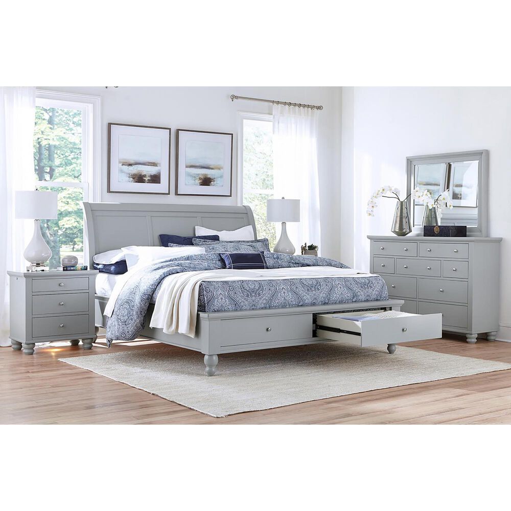 Riva Ridge Cambridge 3-Drawer Nightstand in Grey, , large