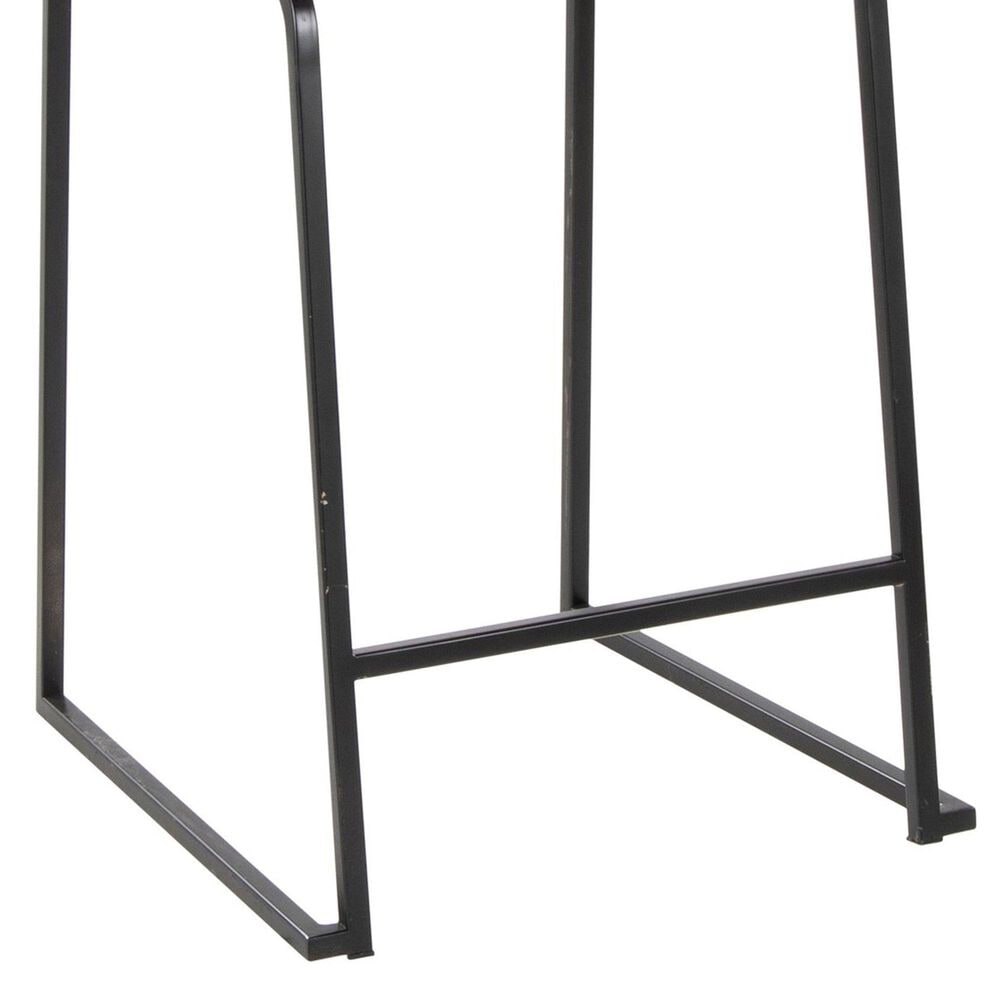 Lumisource Mason Mara Counter Stool with Black Cushion in Black and Walnut &#40;Set of 2&#41;, , large