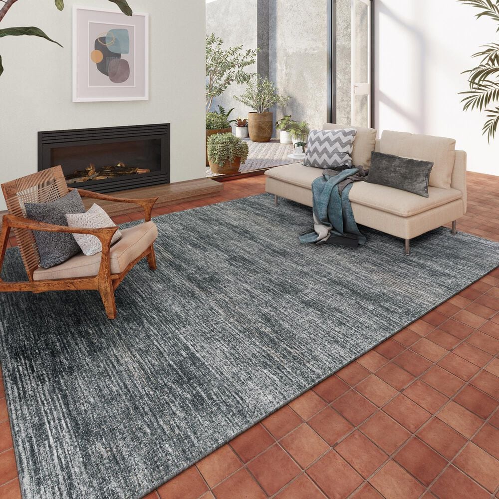 Dalyn Rug Company Ciara 3&#39; x 5&#39; Charcoal Indoor/Outdoor Area Rug, , large
