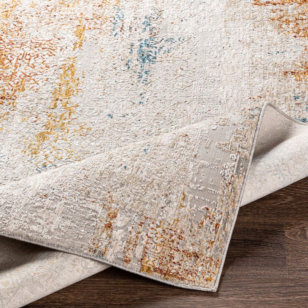 Surya Carmel 9&#39; x 12&#39; Aqua, Camel and Clay Area Rug, , large