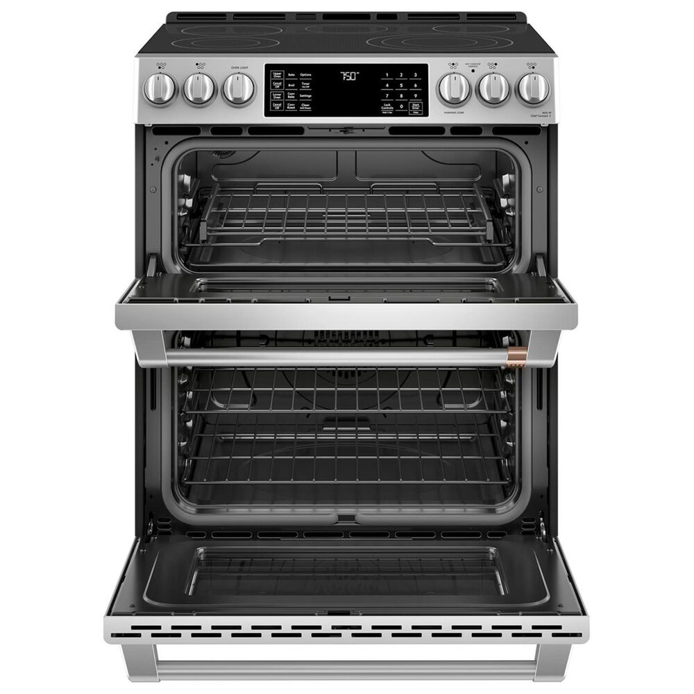Cafe 30&quot; Slide-In Double Oven Electric Range in Stainless Steel, , large