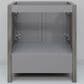 Lexora Home Jacques 30" Single Bathroom Vanity in Distressed Grey with 2 cm White Quartz Top and Rectangular Sink, , large