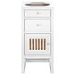 James Martin Vanities Athens 15" Left Door Cabinet in Glossy White with 3 cm White Zeus Quartz Top, , large