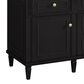James Martin Vanities Lorelai 60" Double Vanity in Black Onyx with 3 cm Carrara White Marble Top, , large