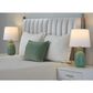 LumiSource Claudia Ceramic Table Lamp in Sage Green and Polished Nickel (Set of 2), , large