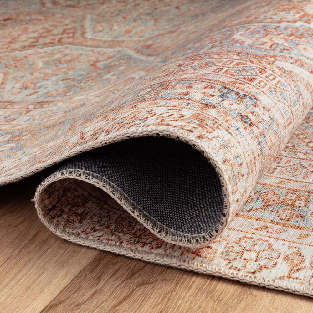 Chris Loves Julia x Loloi Jules 9&#39;6&quot; x 14&#39; Tangerine and Mist Area Rug, , large