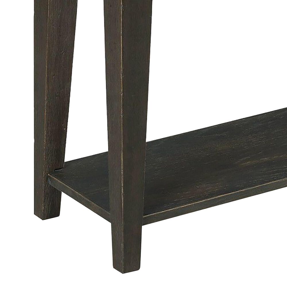 American Drew Hancock Hall Console Table in Black and Vintage Walnut, , large