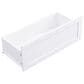HOMLUX 6-Hook Hall Tree with Wood Grain Bench in White, , large