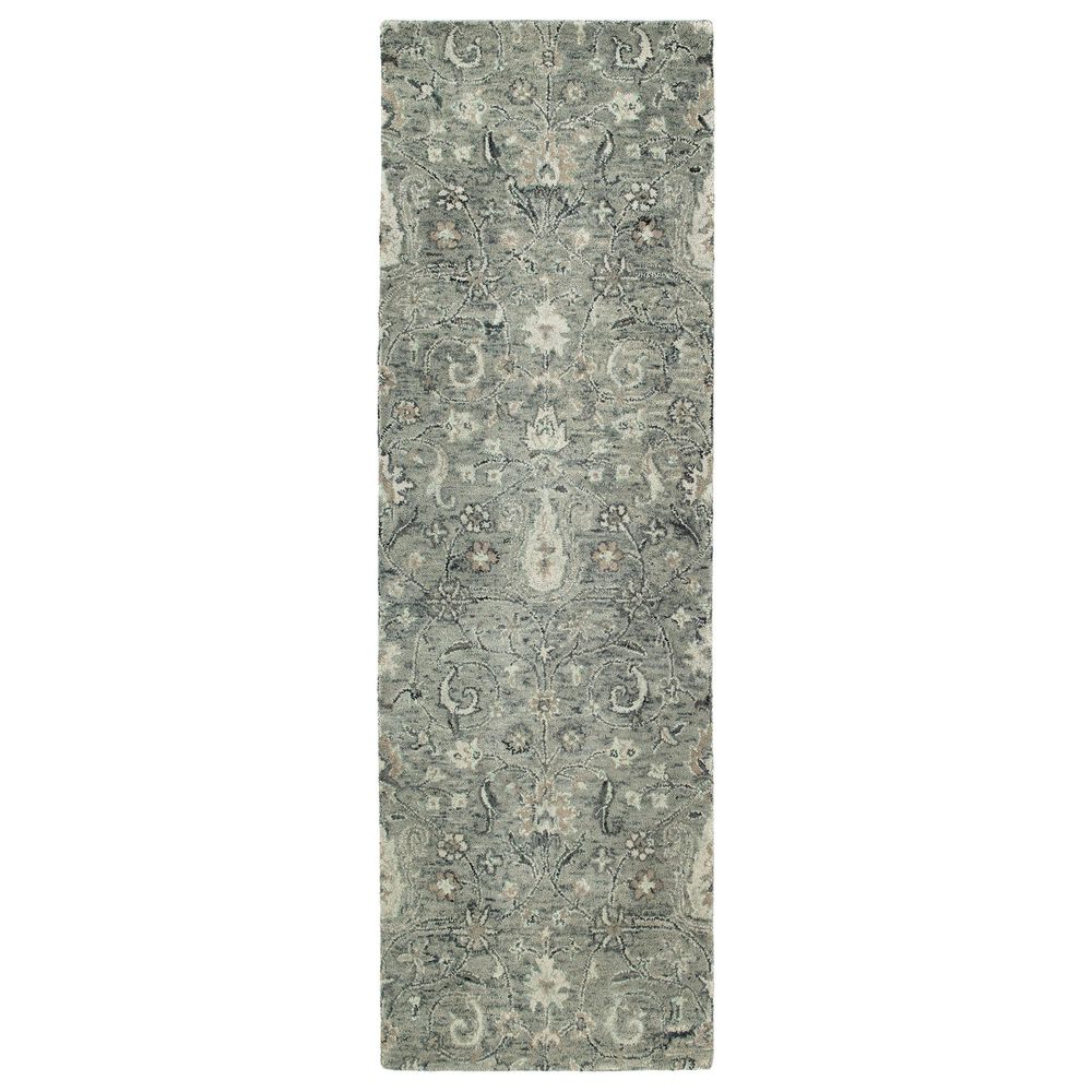 Kaleen Rugs Chancellor 2"6" x 8" Grey, Surf, Linen, Charcoal and Taupe Runner, , large