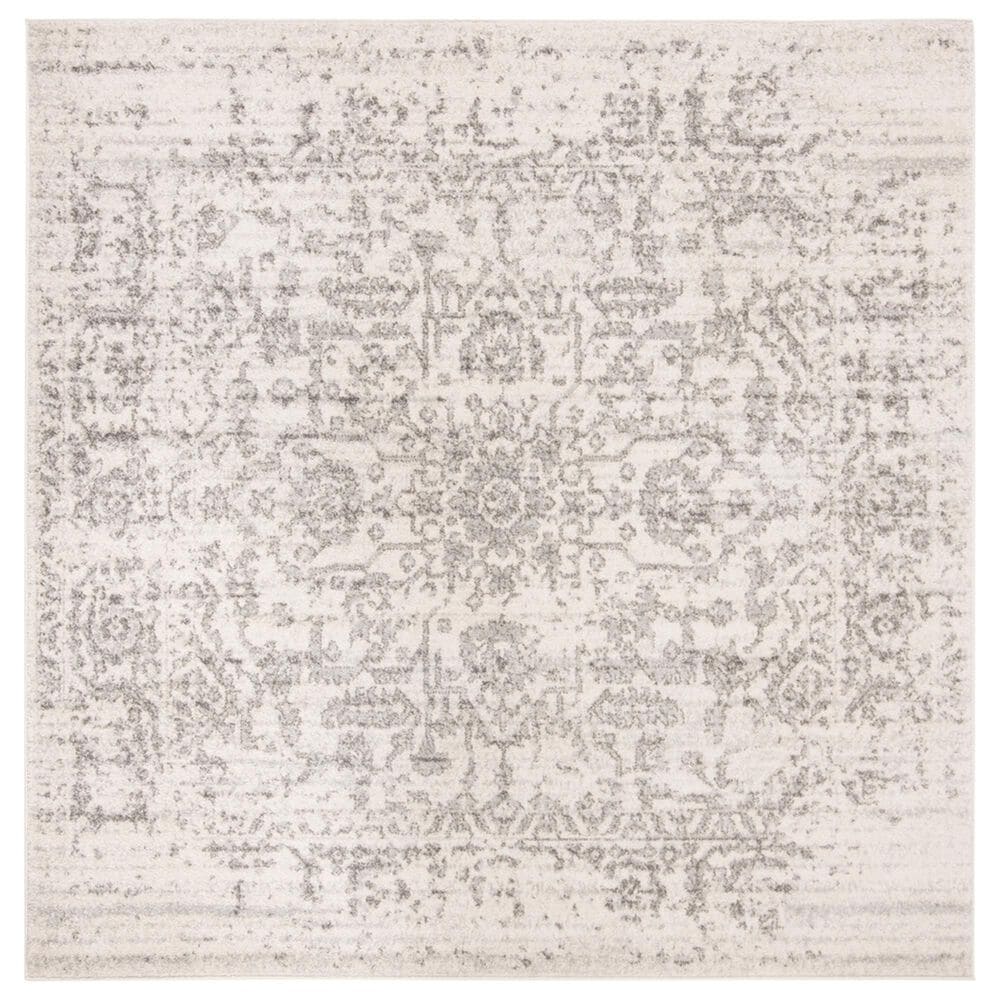 Safavieh Madison MAD603G 5" Square Silver and Ivory Area Rug, , large