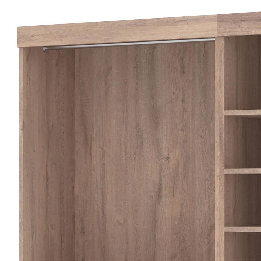 Bestar Pur 61&quot; Closet Organizer in Rustic Brown, , large
