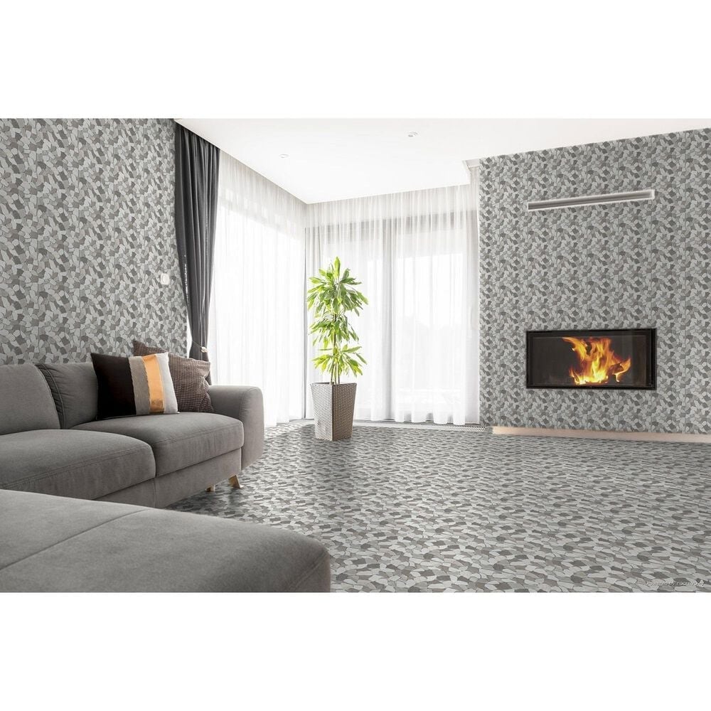 Emser Cultura Winter 12&quot; x 12&quot; Natural Stone Mosaic Sheet, , large