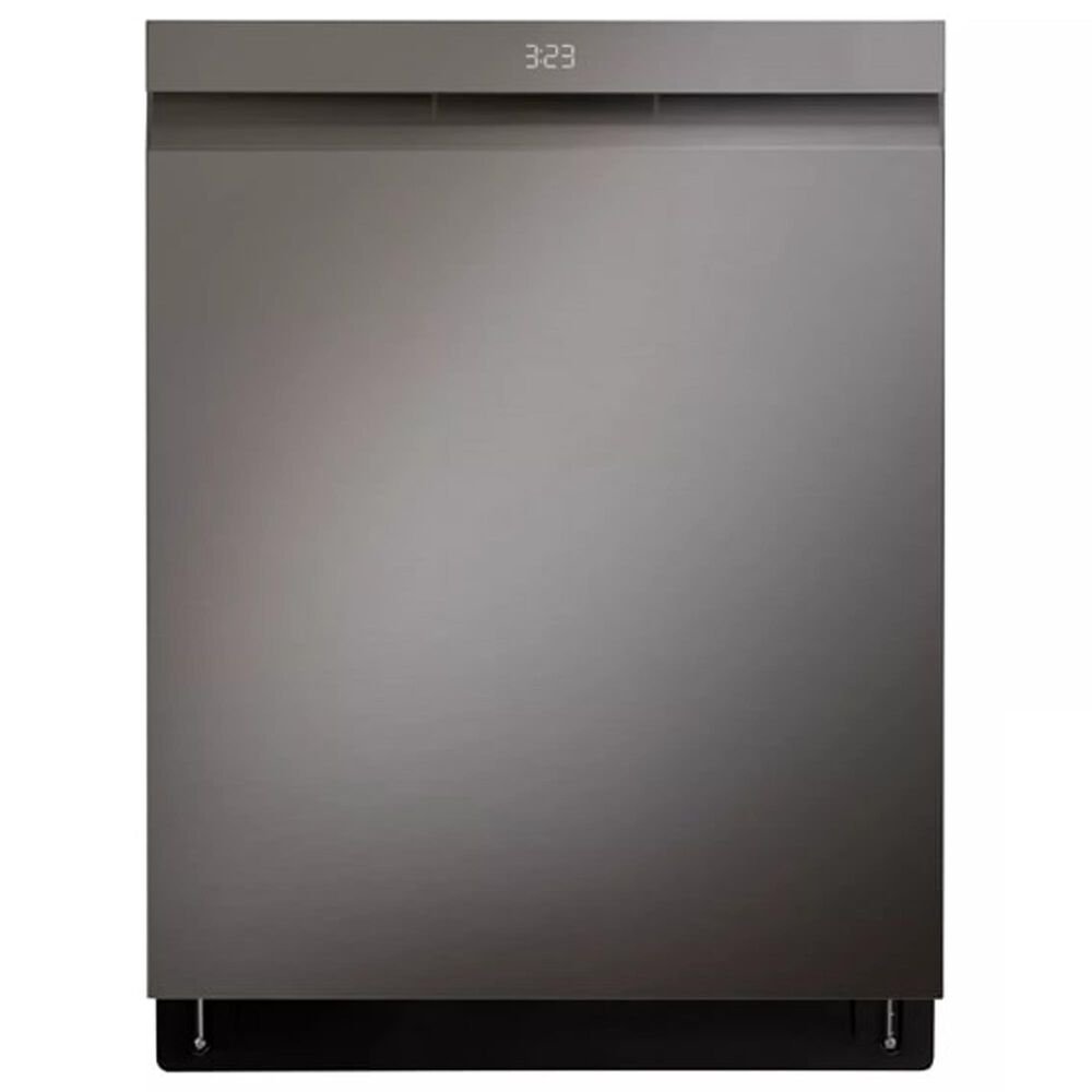 LG 2-Piece Kitchen Package with 26 Cu. Ft. French Door Refrigerator and Pocket Handle Dishwasher in Black Stainless Steel, , large