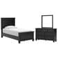 Ashley Lanolee 3-Piece Twin Bedroom Set in Black, , large